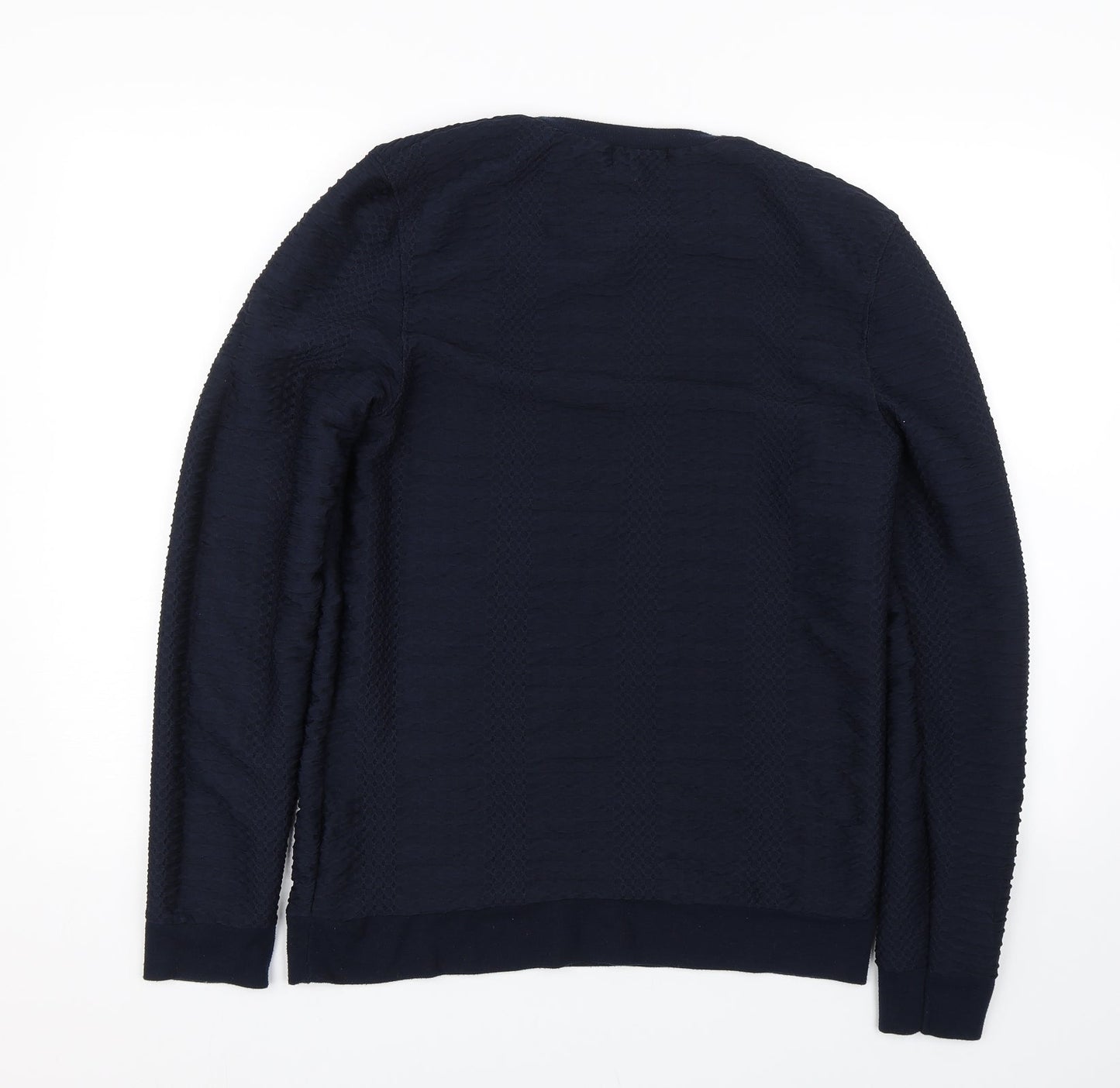 Topman Mens Blue Striped  Pullover Jumper Size S