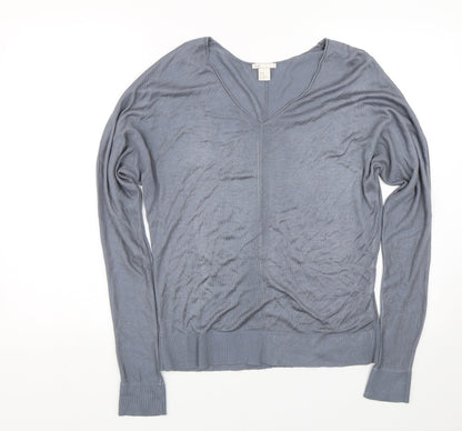 Marks & Spencer Womens Blue   Pullover Jumper Size XS