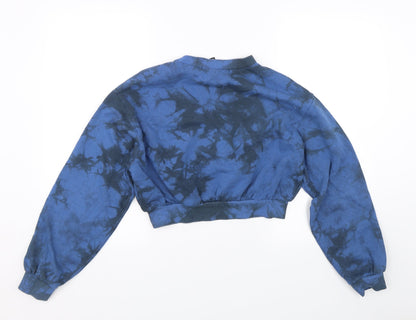 H&M Womens Blue   Pullover Sweatshirt Size XS  - Tie Dye