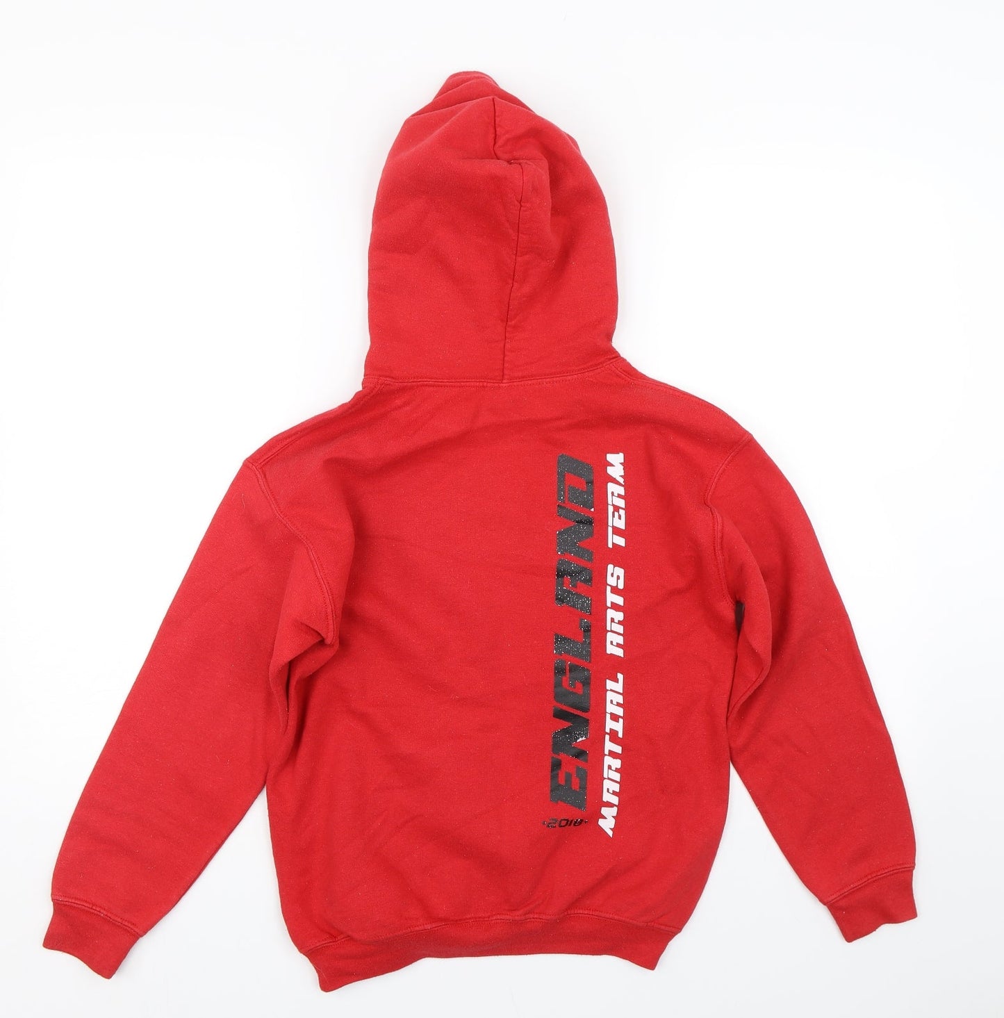 Gildan Boys Red   Pullover Hoodie Size M  - Martial Arts