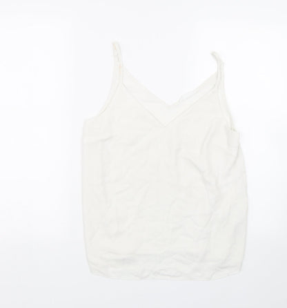 Primark Womens White   Cropped Tank Size 10