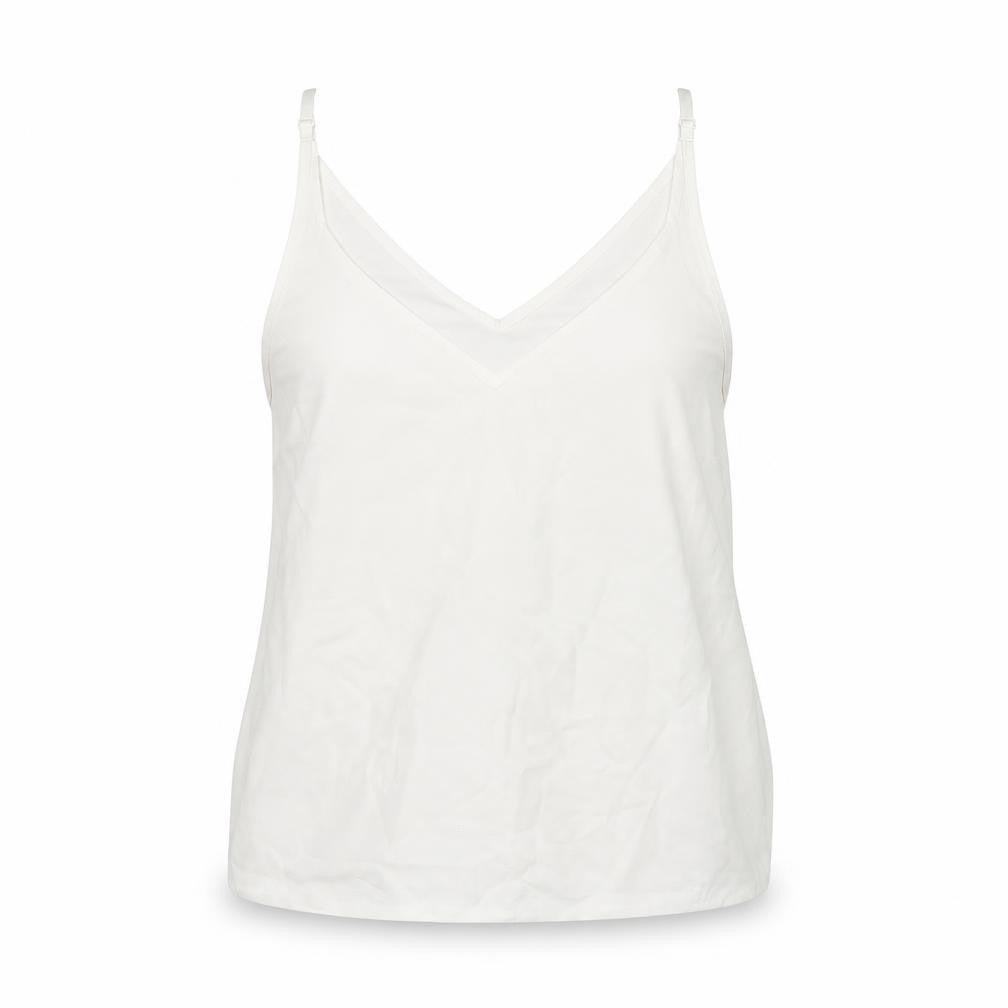 Primark Womens White   Cropped Tank Size 10