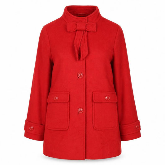 Next Womens Red   Overcoat Coat Size M