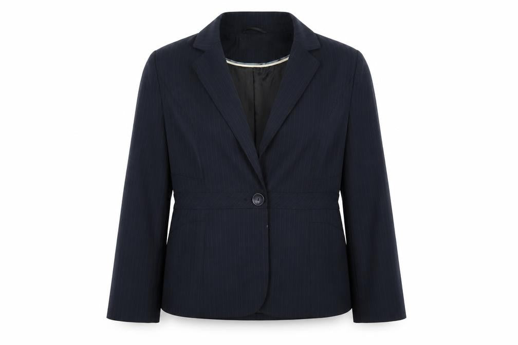 BHS Womens Blue Striped  Jacket Blazer Size 16
