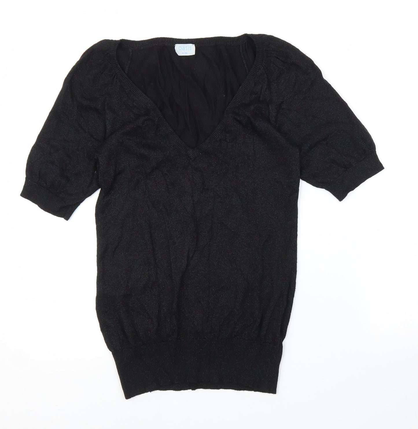 Oasis Womens Black   Basic Blouse Size 8