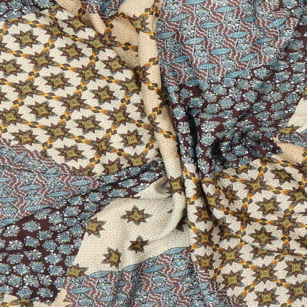 Glamorous Womens Beige Floral  Basic Blouse Size S