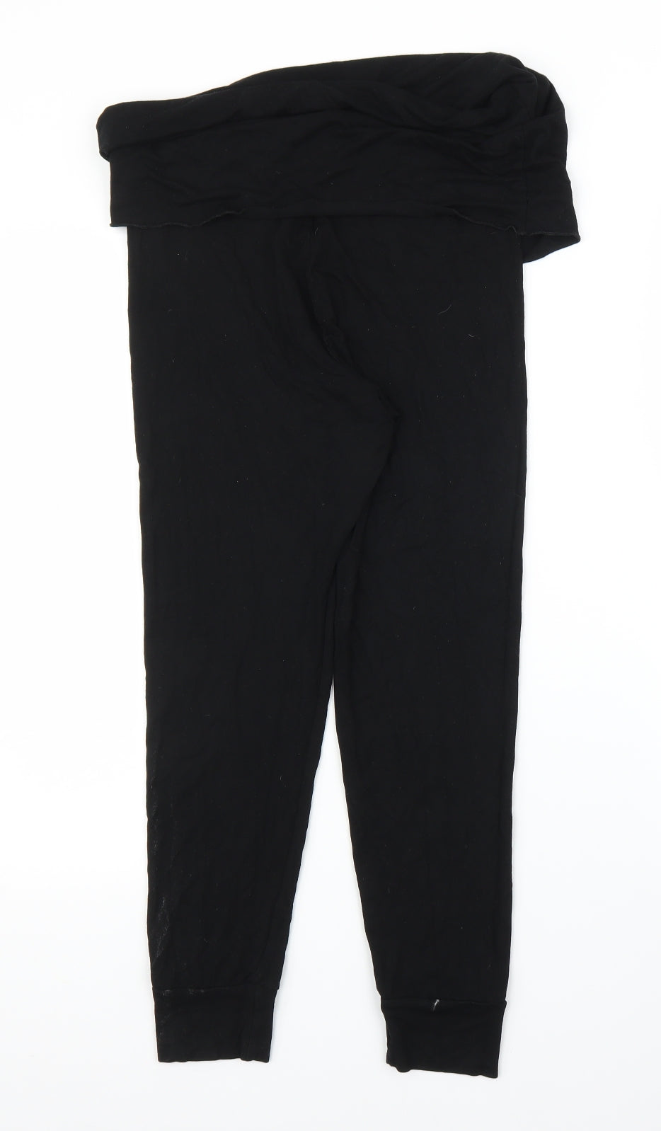 Pink Flame Womens Black   Carrot Leggings Size L L23 in