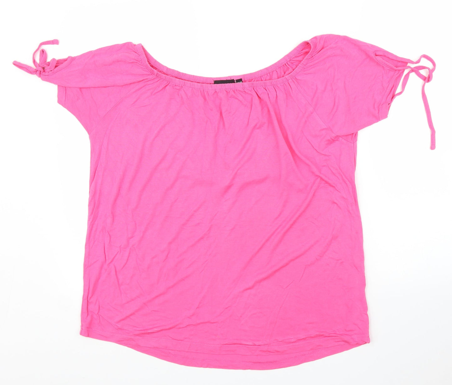 Be You Womens Pink   Basic Blouse Size 12
