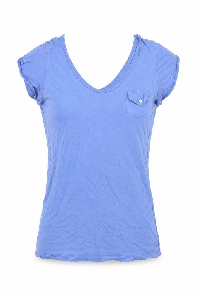 Preworn Womens Blue   Basic T-Shirt Size S