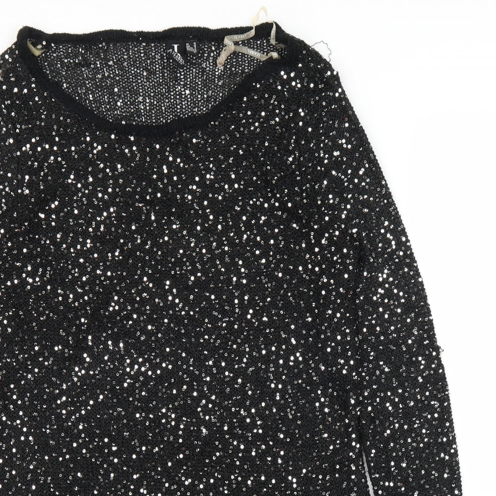 Izabel Womens Black   Pullover Jumper Size 10
