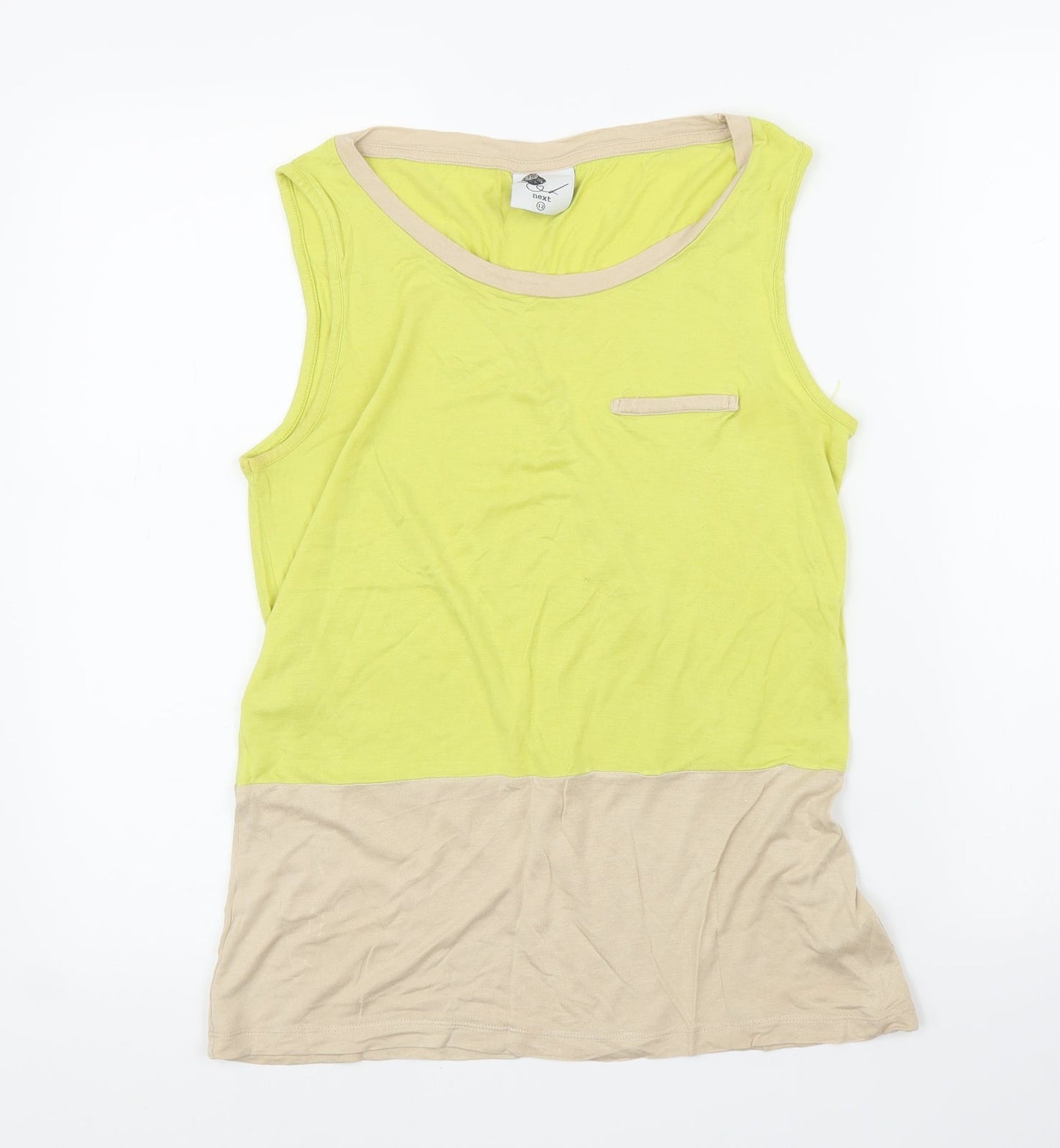 NEXT Womens Yellow   Basic Blouse Size 14