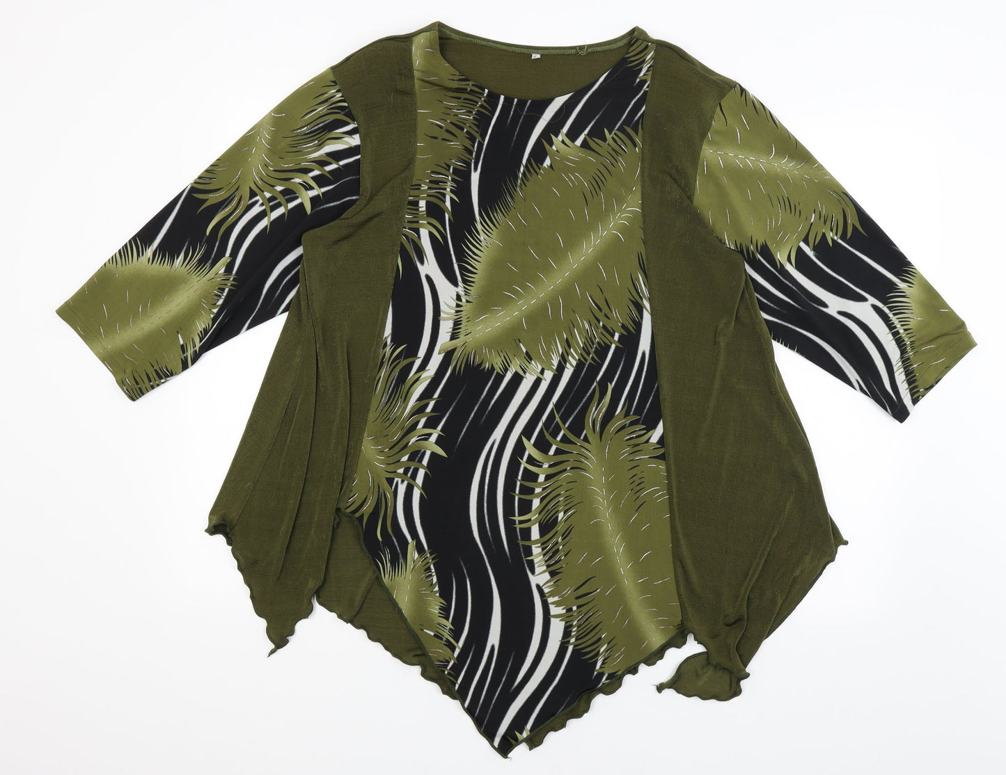 Preworn Womens Green   Basic Blouse Size M