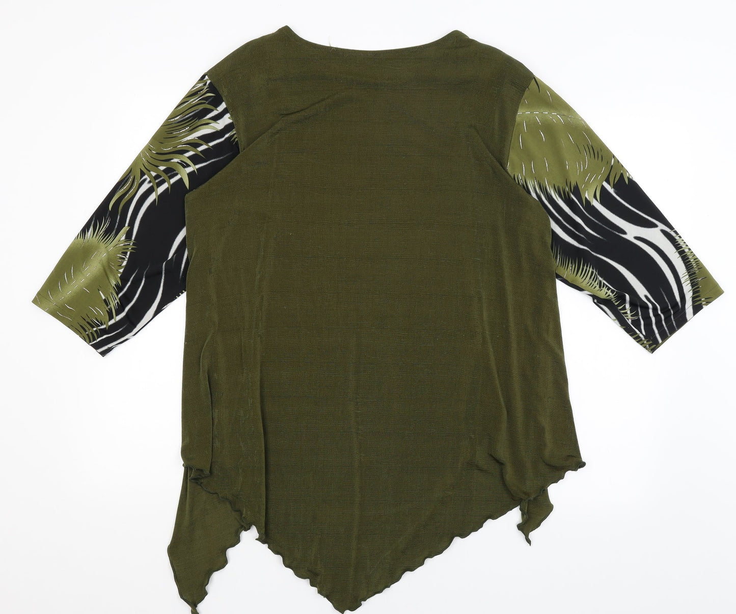 Preworn Womens Green   Basic Blouse Size M