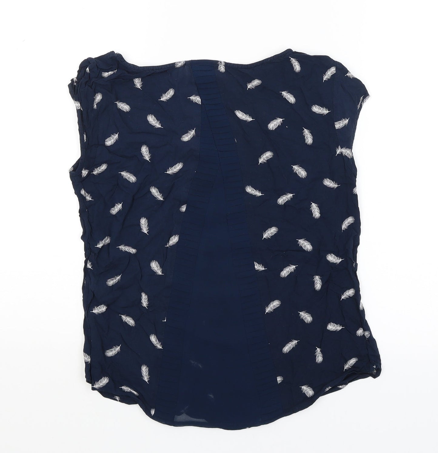 Warehouse Womens Blue   Basic T-Shirt Size 8