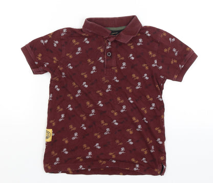 Tu Boys Brown   Basic Polo Size 5 Years  - Bicycles