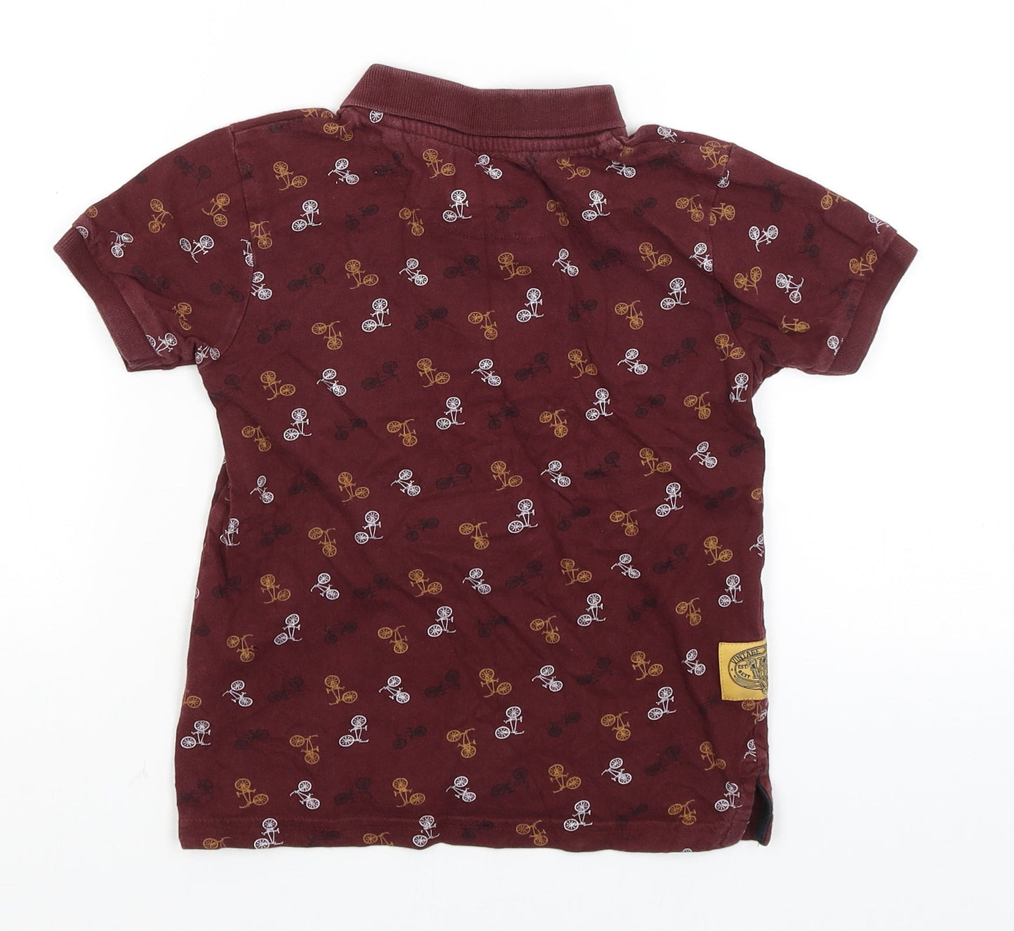 TU Boys Brown   Basic Polo Size 5 Years  - Bicycles