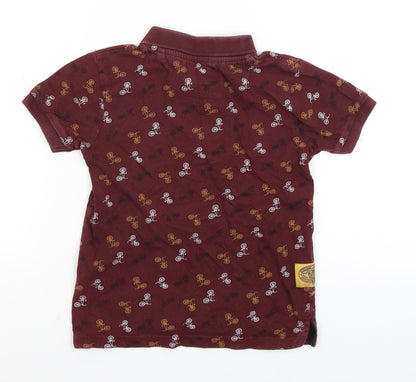 Tu Boys Brown   Basic Polo Size 5 Years  - Bicycles