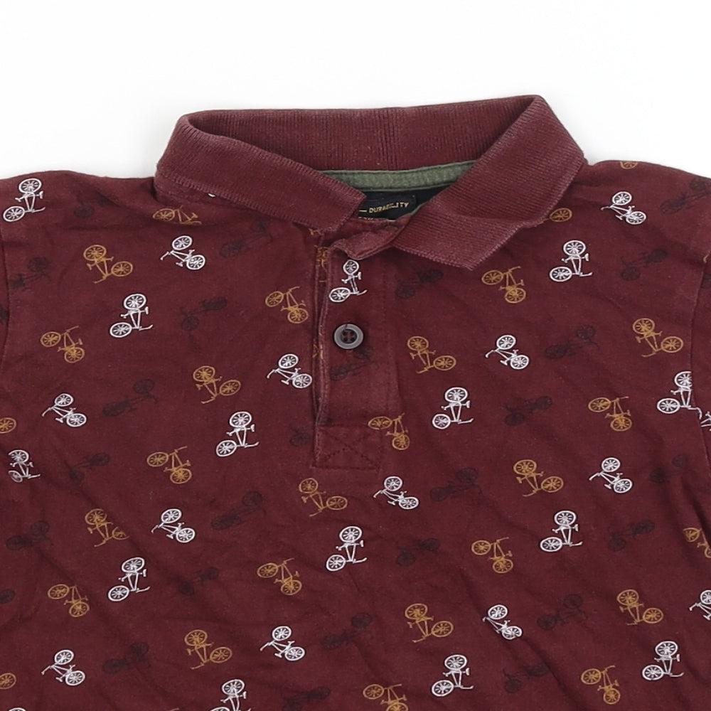 TU Boys Brown   Basic Polo Size 5 Years  - Bicycles