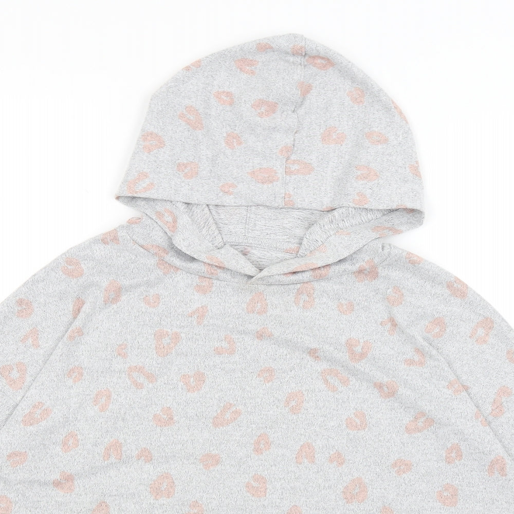 George Womens Grey   Pullover Hoodie Size 6  - Hearts