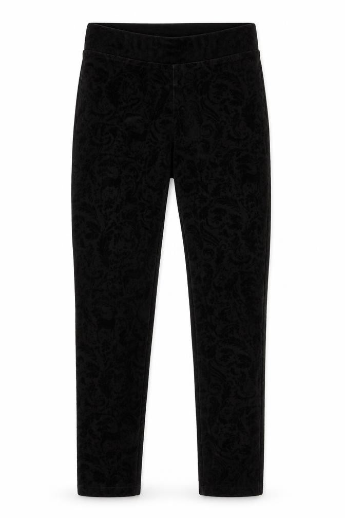 H&M Girls Black Paisley  Capri Trousers Size 14 Years
