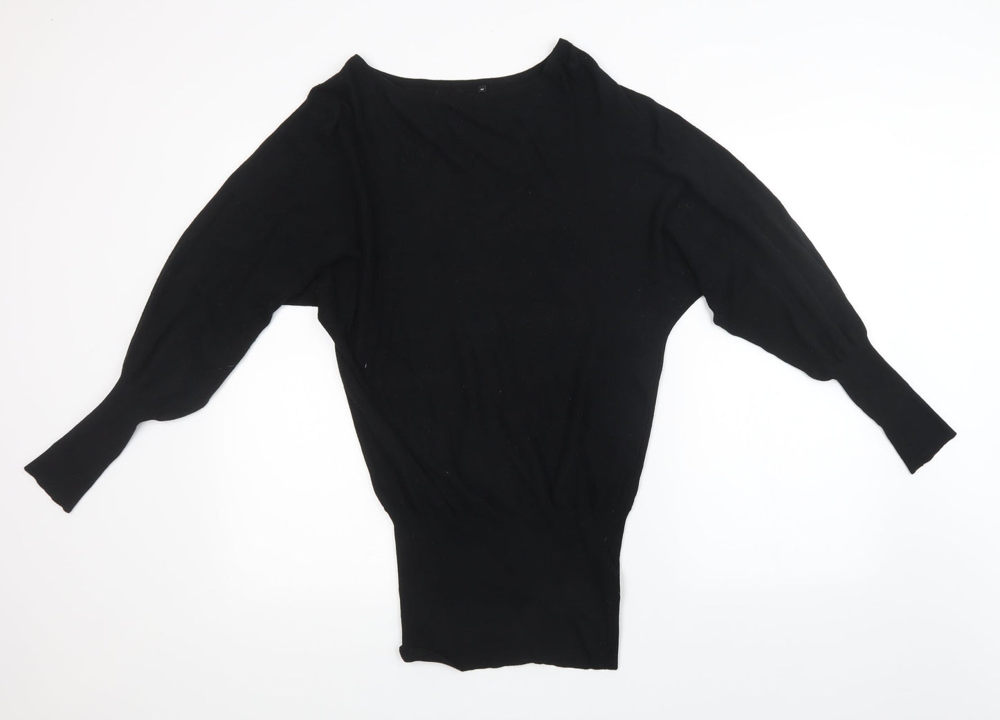 Preworn Womens Black  Knit Pullover Sweatshirt Size M