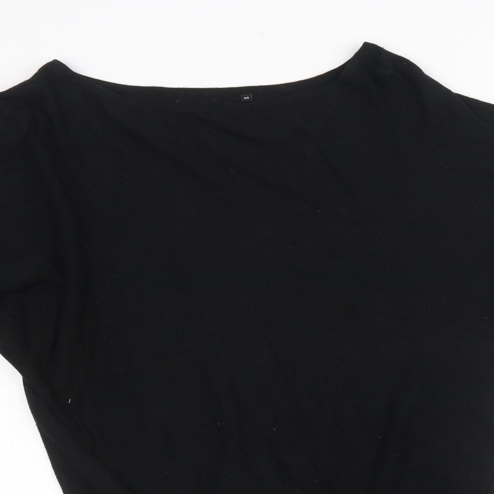 Preworn Womens Black  Knit Pullover Sweatshirt Size M