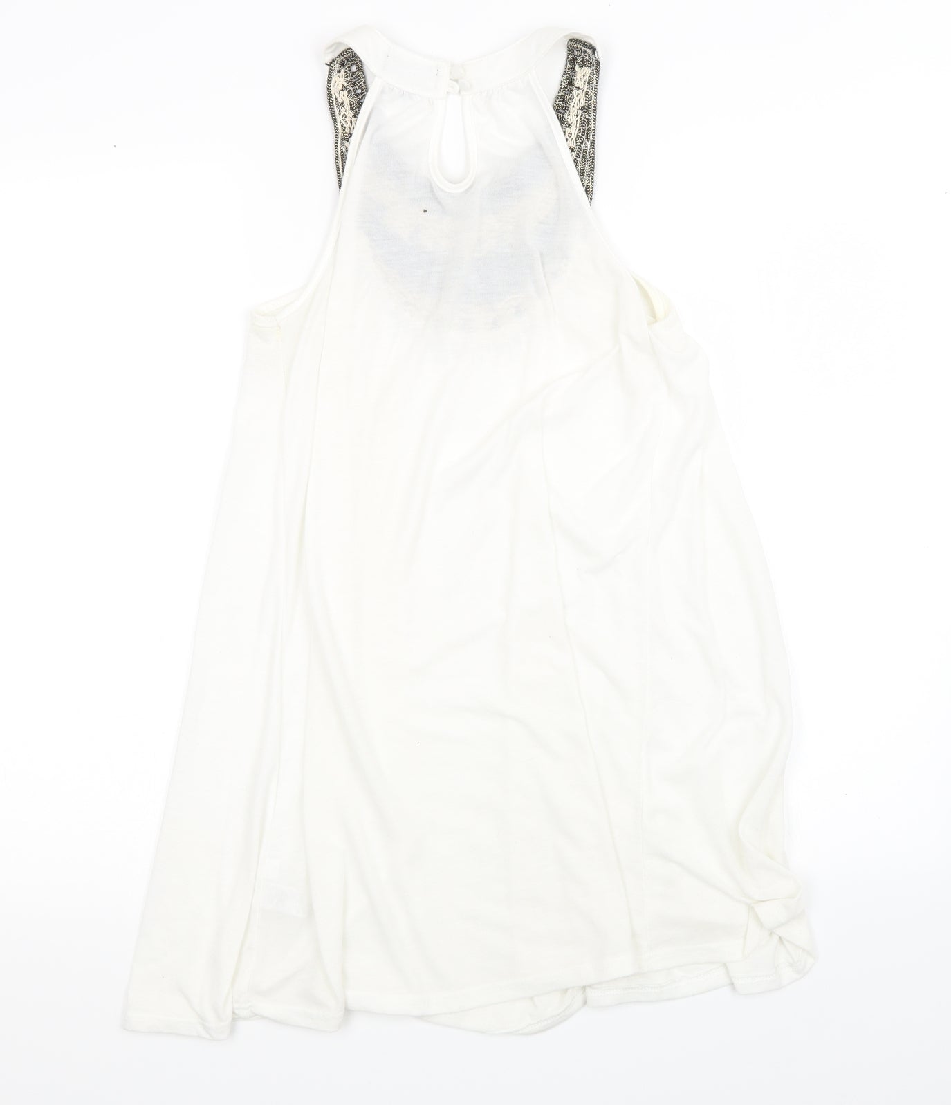 Topshop Womens White   Basic Tank Size 8