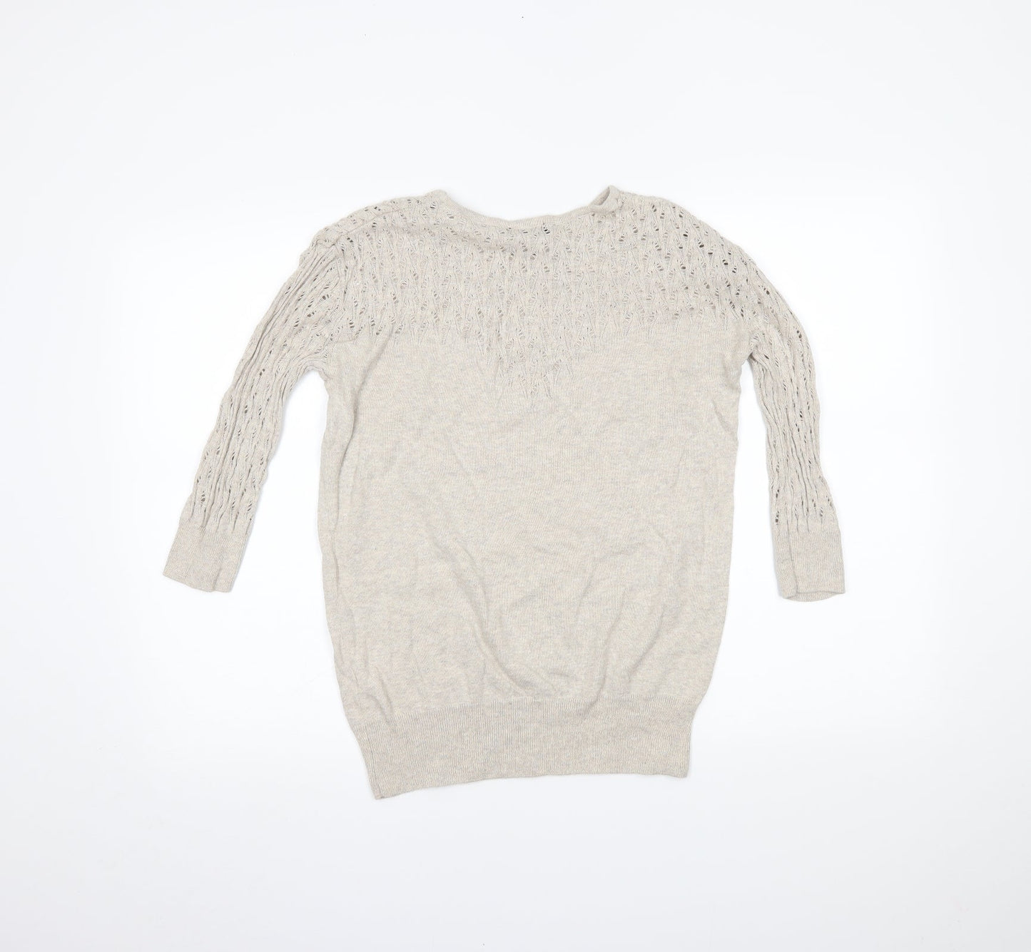 Topshop Womens Beige   Basic Blouse Size 8