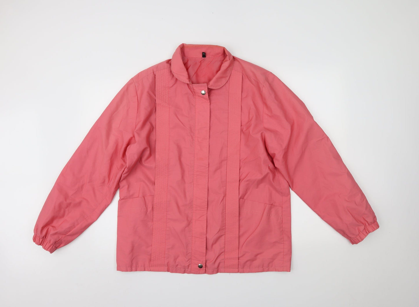 Preworn Womens Pink   Overcoat Coat Size 14