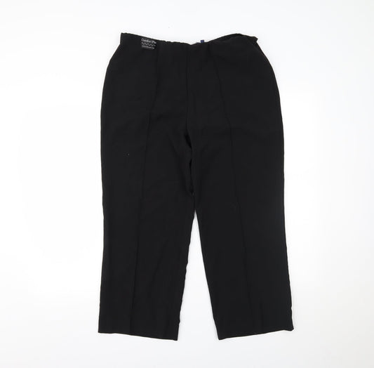 Sarah Hamilton Womens Black   Trousers  Size 14 L23 in