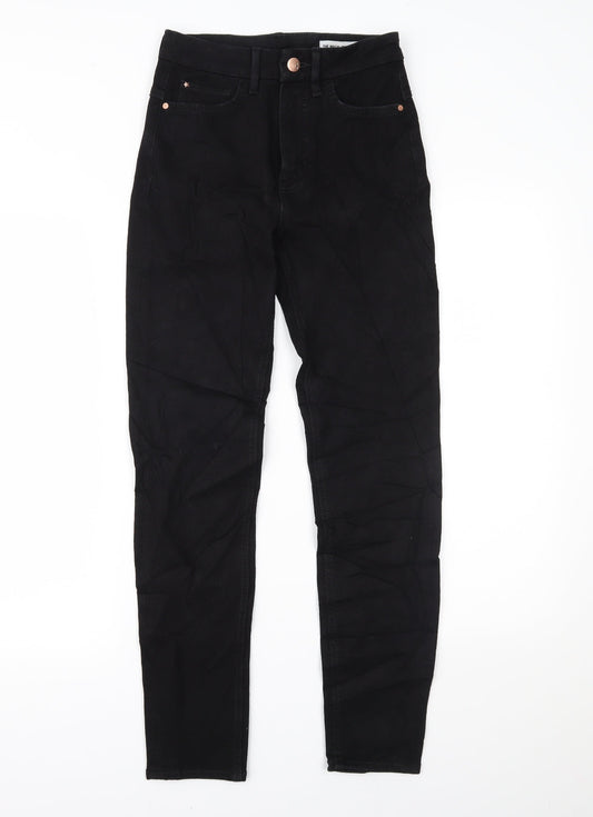 Marks and Spencer Womens Black  Denim Skinny Jeans Size 6 L26 in