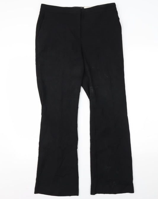 NEXT Womens Black   Trousers  Size 12 L28 in