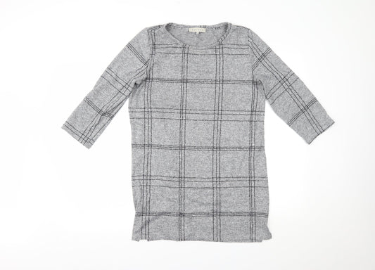 Nutmeg Womens Grey   Basic Blouse Size 10