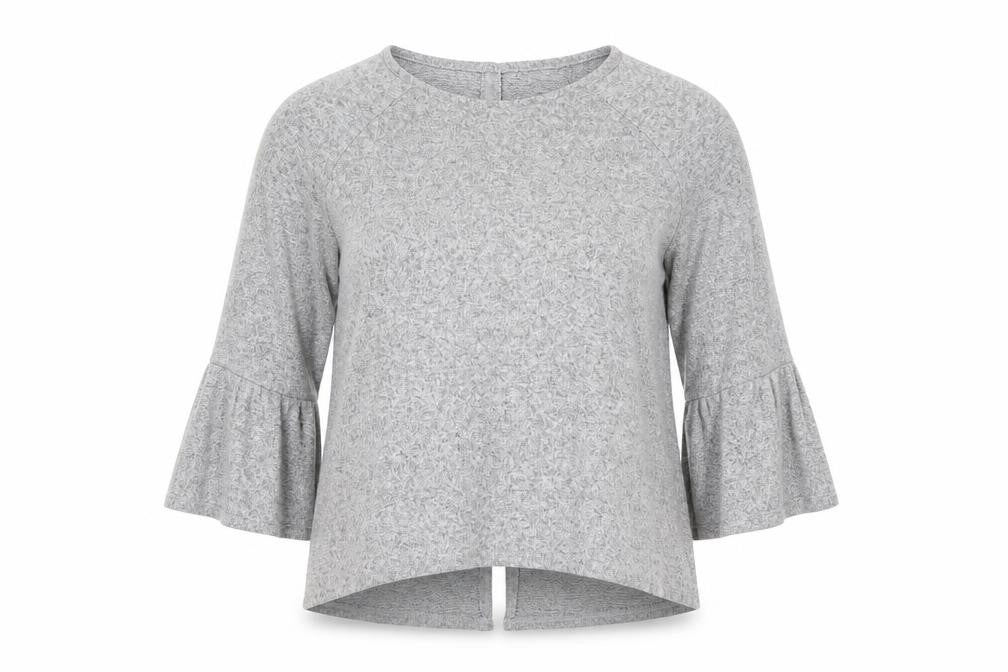 COIN 1804 Womens Grey   Basic Blouse Size L