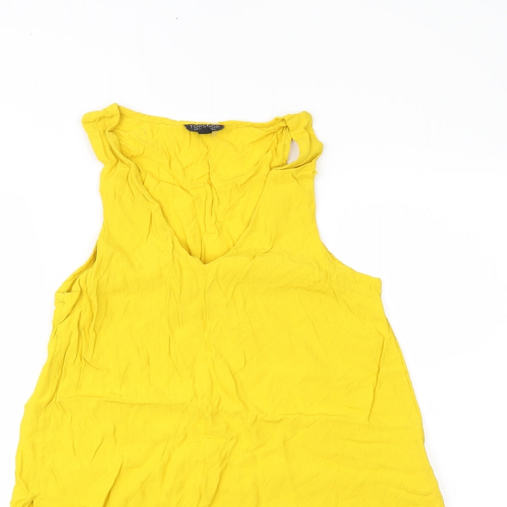 Topshop Womens Yellow   Camisole Tank Size 6