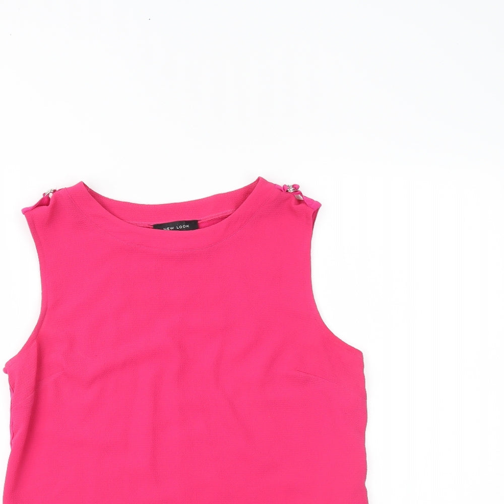 New Look Womens Pink   Basic Tank Size 10