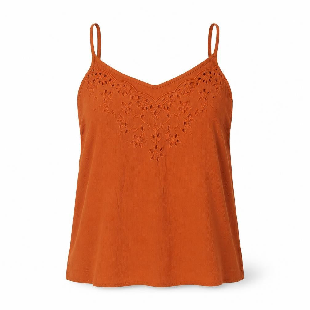 New Look Womens Orange   Basic Tank Size 10