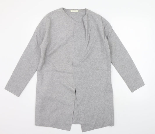 Reversed Womens Grey   Cardigan Jumper Size M