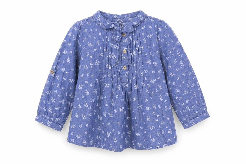 Young Dimension Boys Blue Floral  A-Line  Size 18-24 Months