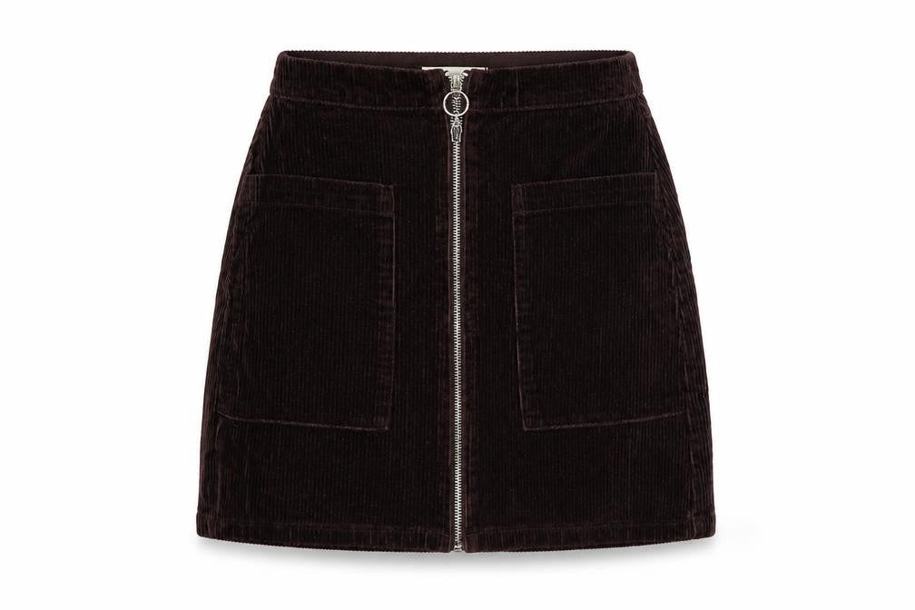 F&F Womens Brown   A-Line Skirt Size 6