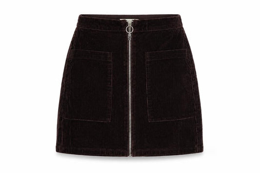 F&F Womens Brown   A-Line Skirt Size 6