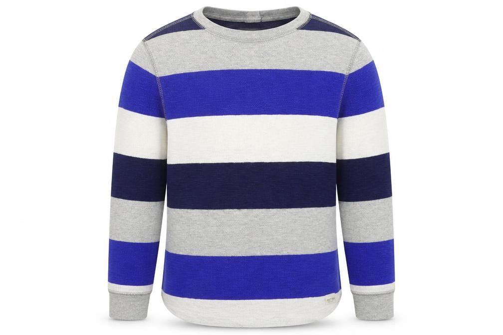 Gap Girls Blue Striped  Basic T-Shirt Size 8 Years