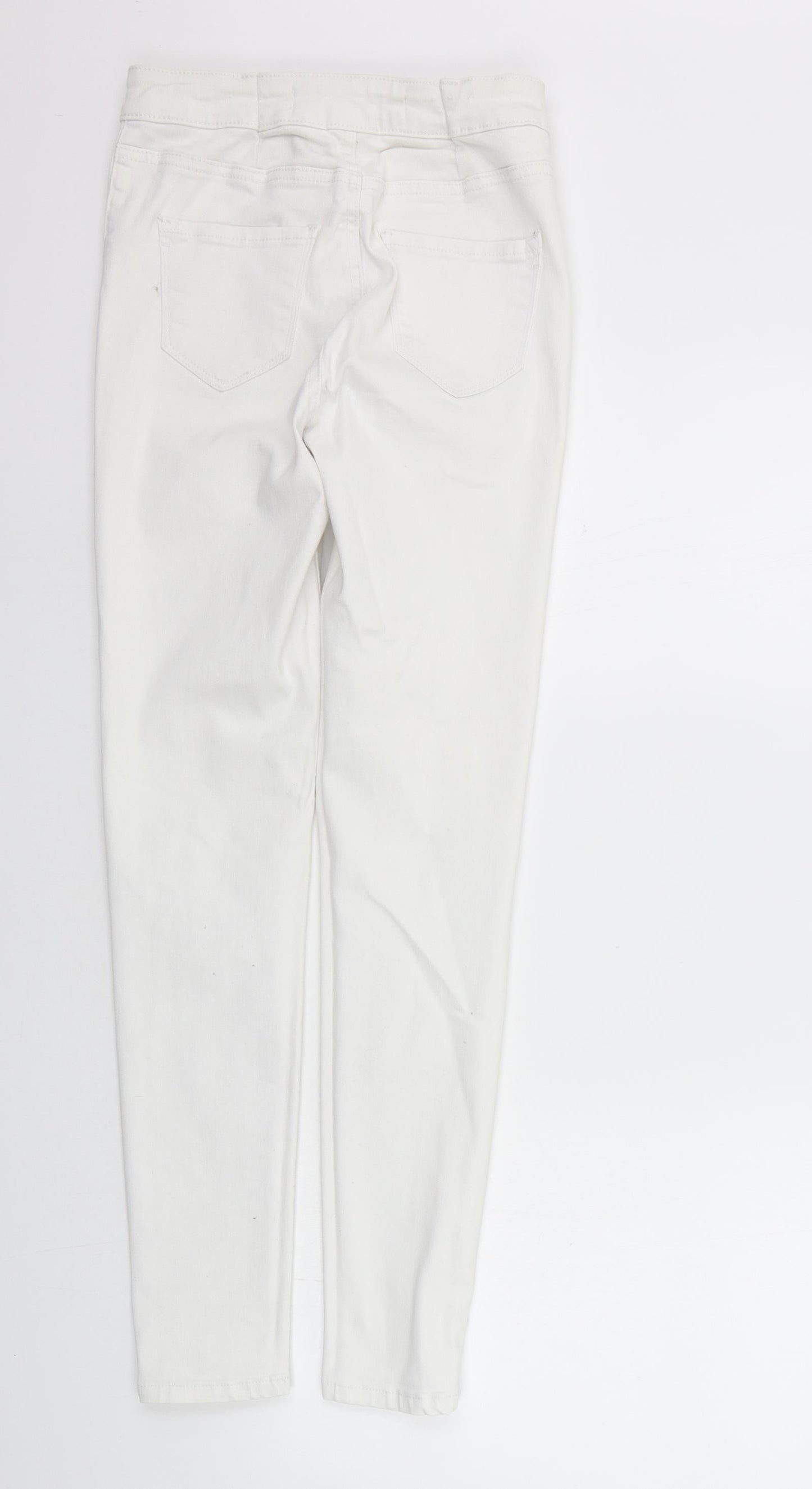 New Look Womens White   Straight Jeans Size 8 L28 in