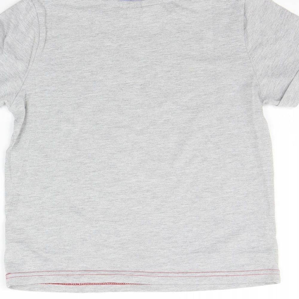 George Girls Grey   Basic T-Shirt Size 7-8 Years  - lego