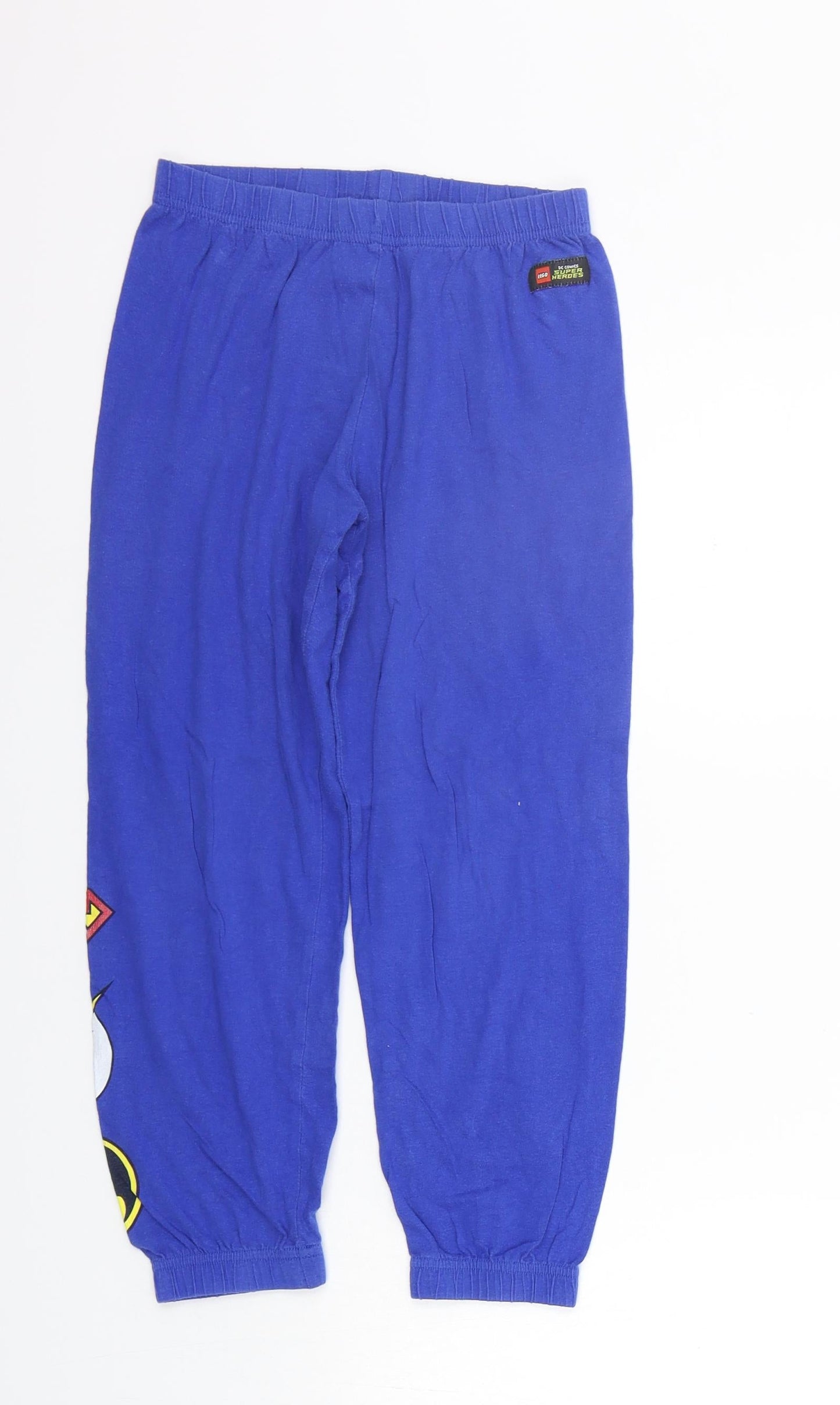 George Girls Blue Solid   Lounge Pants Size 7-8 Years  - Superman