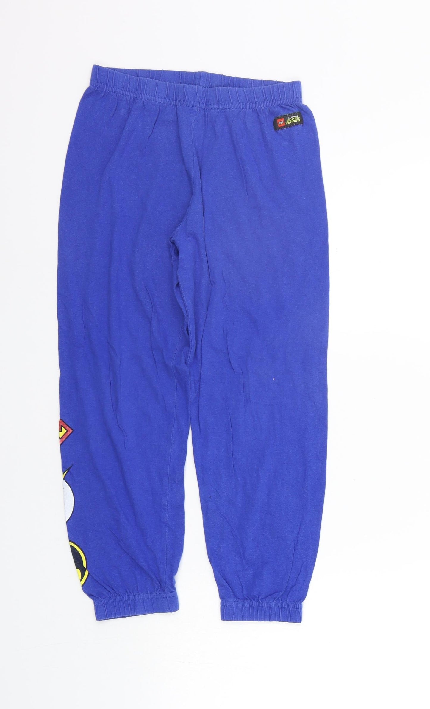 George Girls Blue Solid   Lounge Pants Size 7-8 Years  - Superman