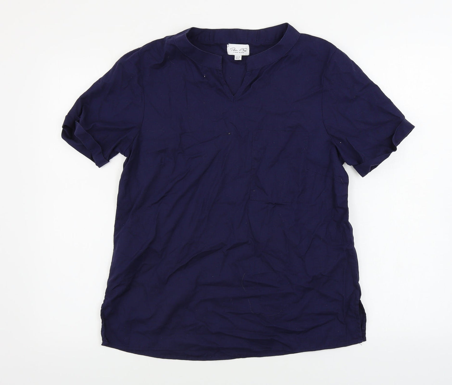 Plum Tree  Womens Blue   Basic T-Shirt Size 10