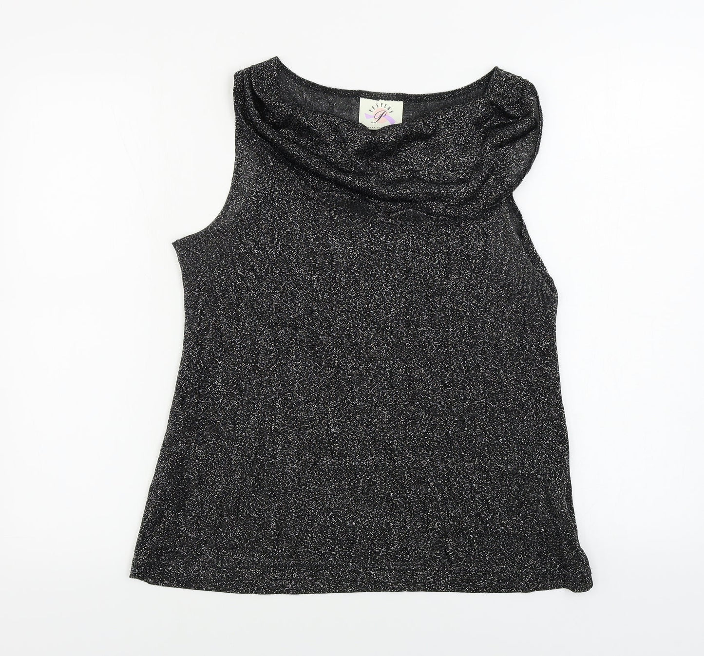 Peepers  Womens Black   Basic Blouse Size 14