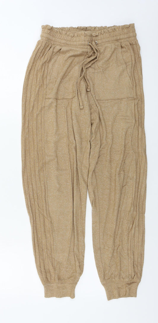 Marks and Spencer  Womens Brown   Sweatpants Trousers Size 8 L25 in