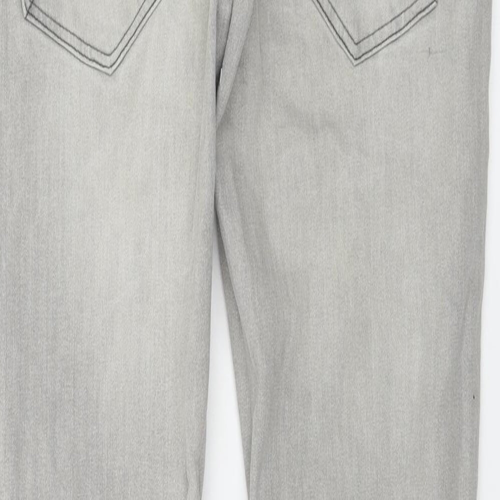 Preworn  Womens Grey   Skinny Jeans Size 32 in L28 in